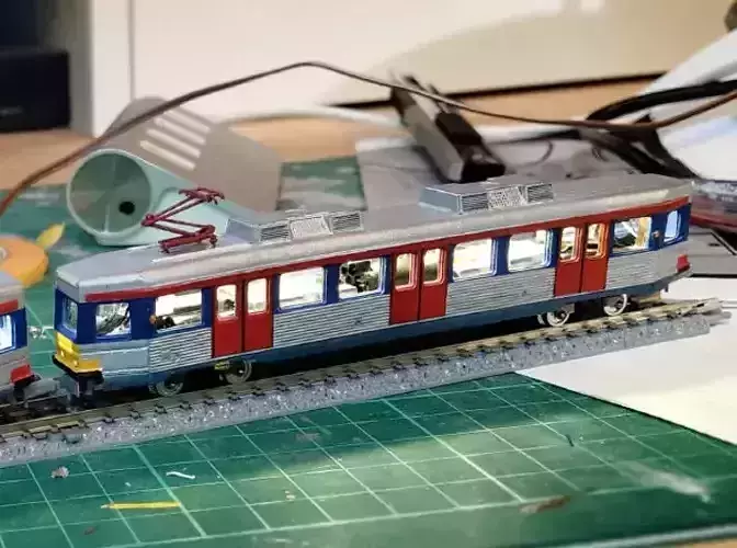 Hong Kong Light Rail N size back 3D print model
