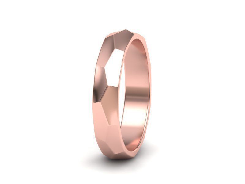 Wedding Set Hammered bands 3d models 3D Model Collection_16