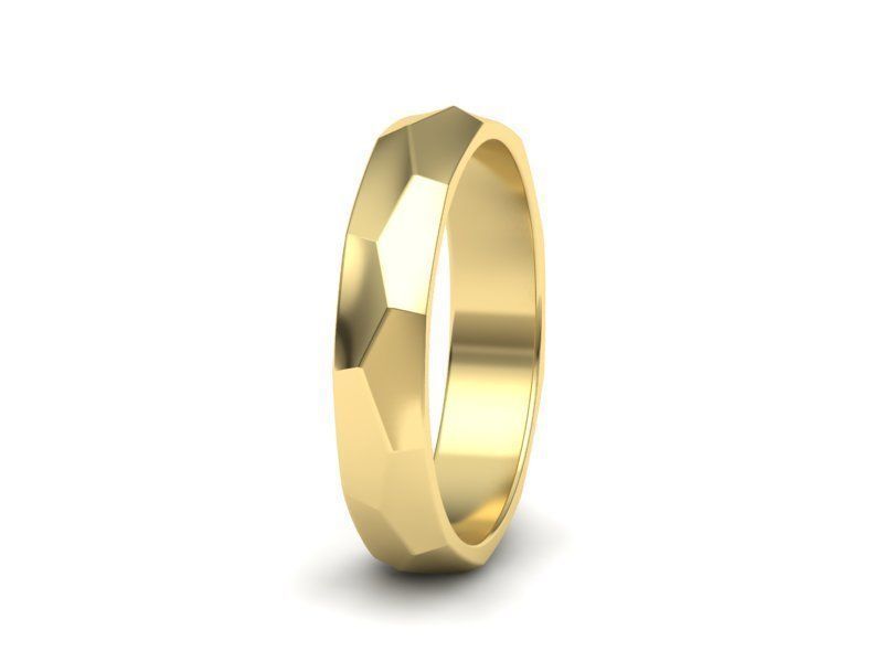Wedding Set Hammered bands 3d models 3D Model Collection_17