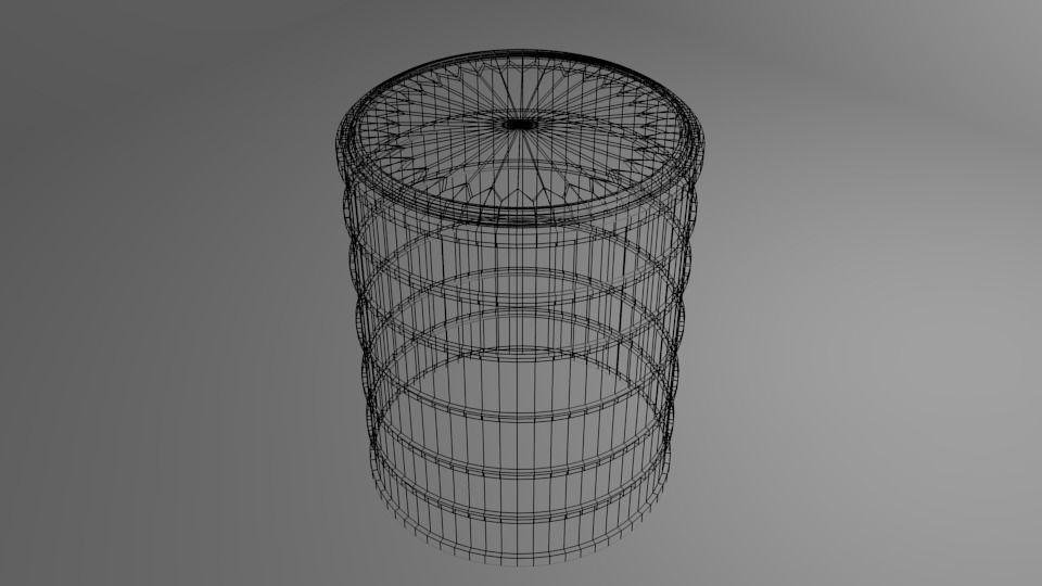 Tin Can - Cylinder 3D model_4