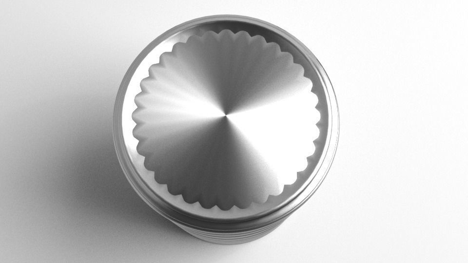 Tin Can - Cylinder 3D model_1