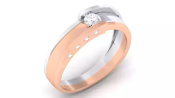 Couple Band Ring 3dm render detail