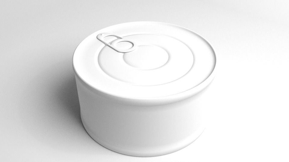 Tin Can - Short 3D model_3