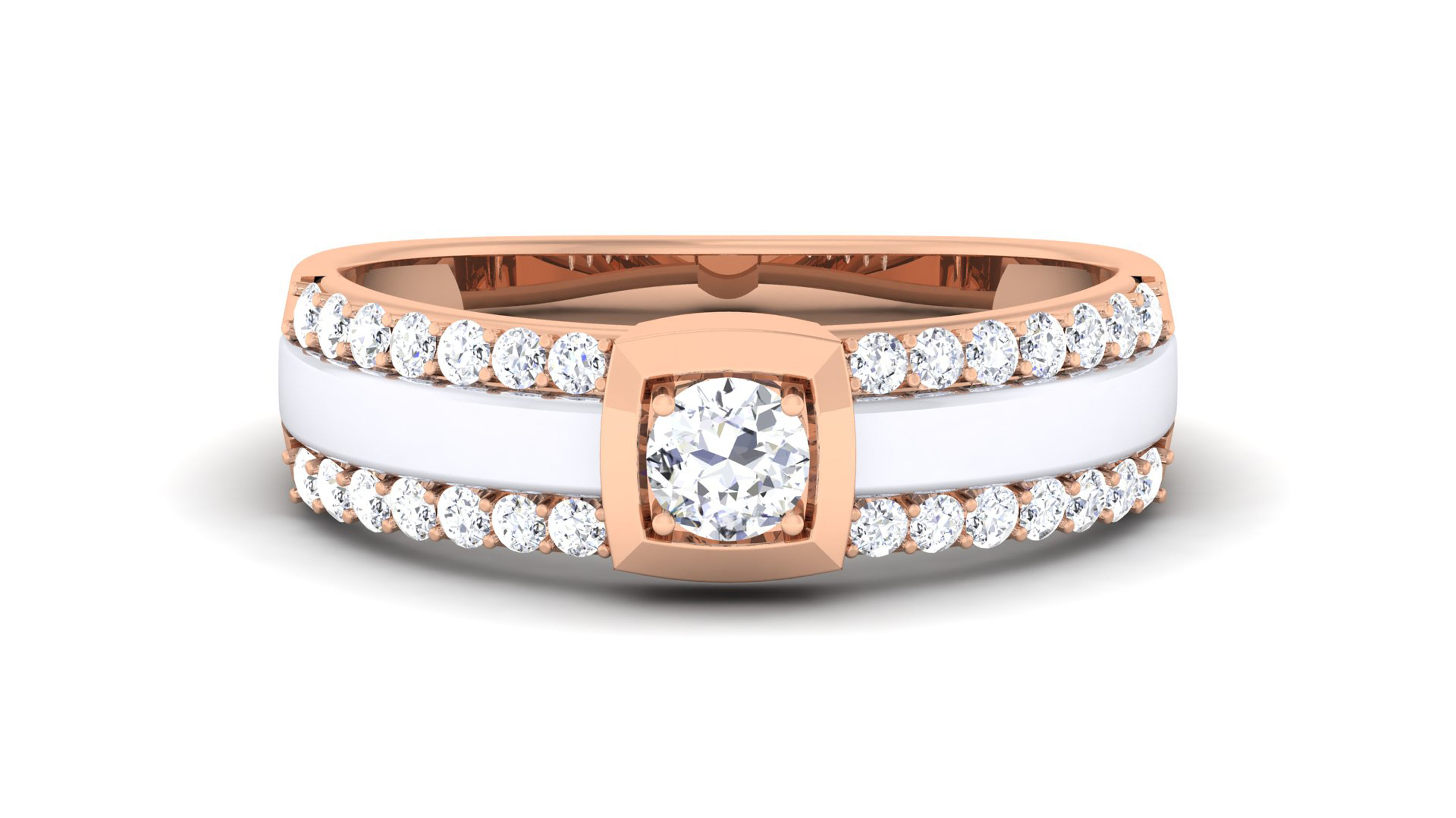 Couple Band Ring 3dm mgx render detail 3D print model_5