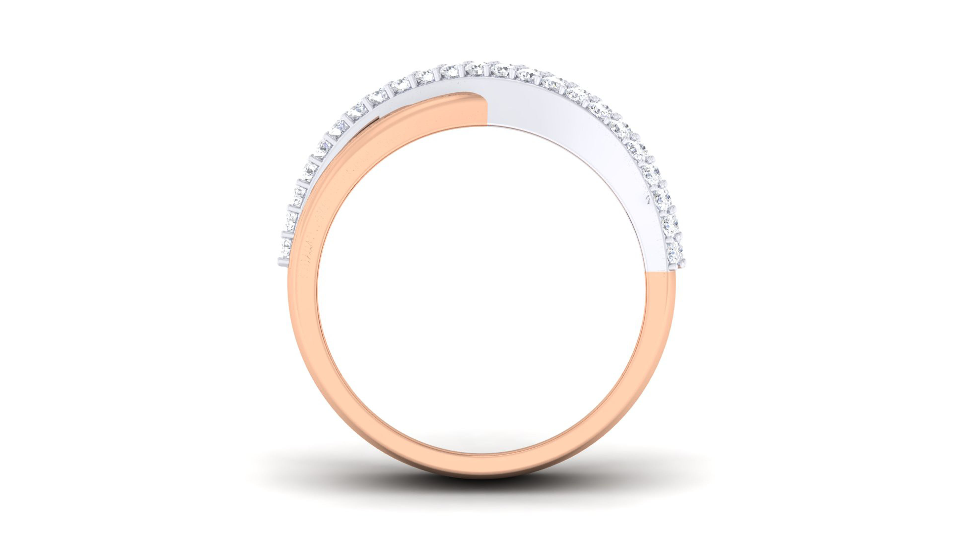 Couple Band Ring 3dm render detail 3D print model_6