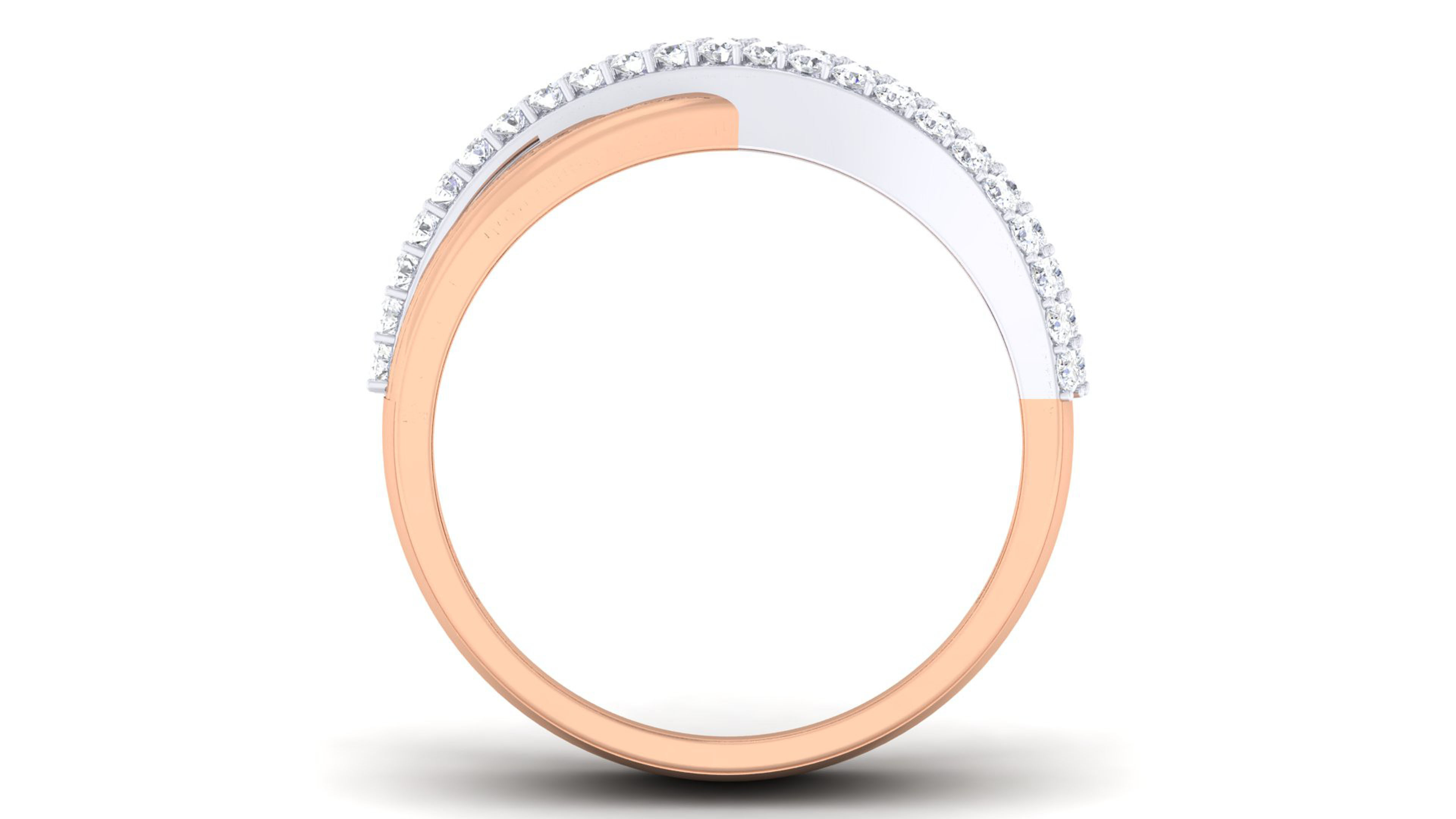 Couple Band Ring 3dm render detail 3D print model_3