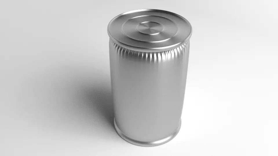 Tin Can - Tall 3D model_0