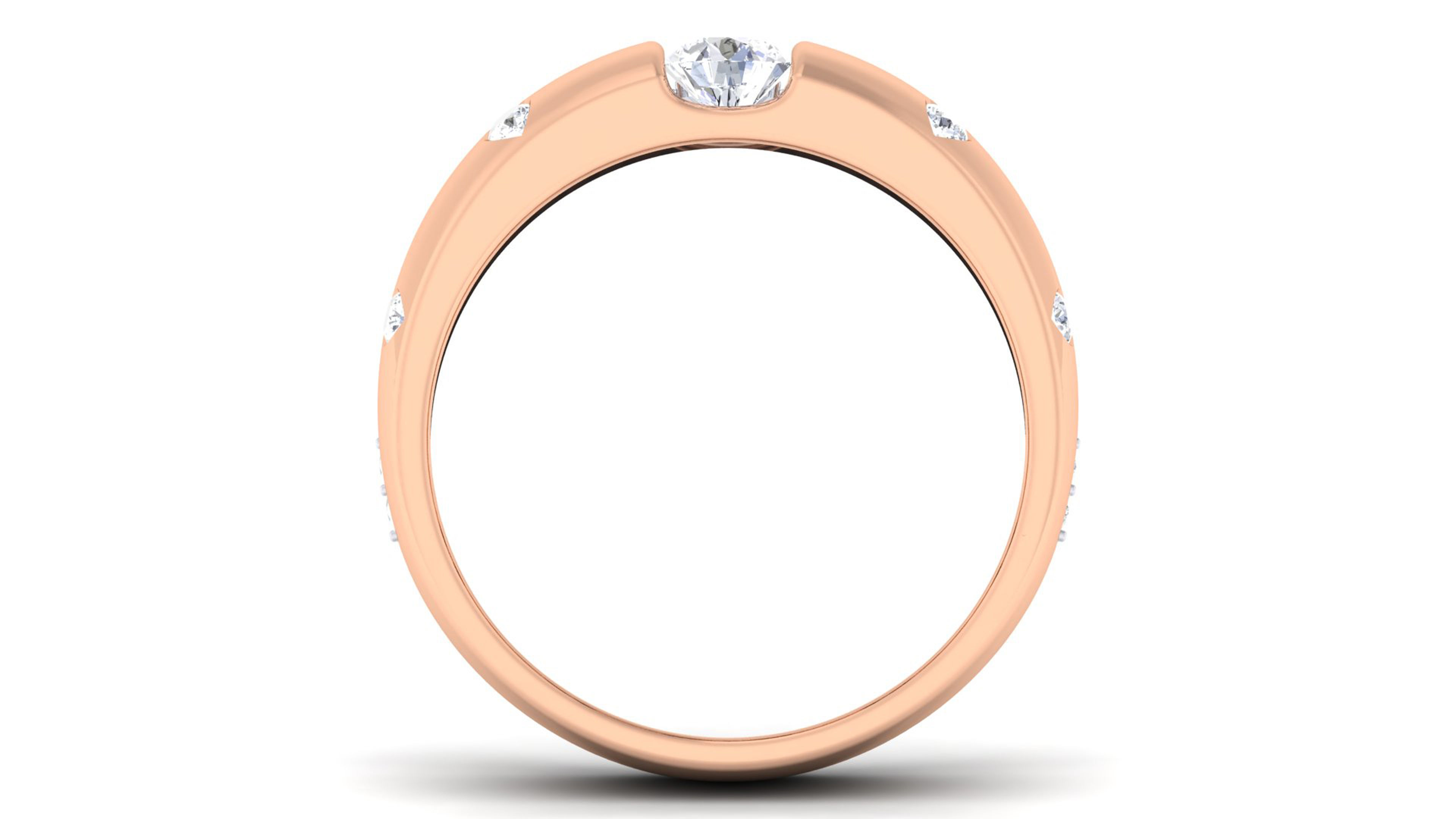 Couple Band Ring 3dm mgx render detail 3D print model_3