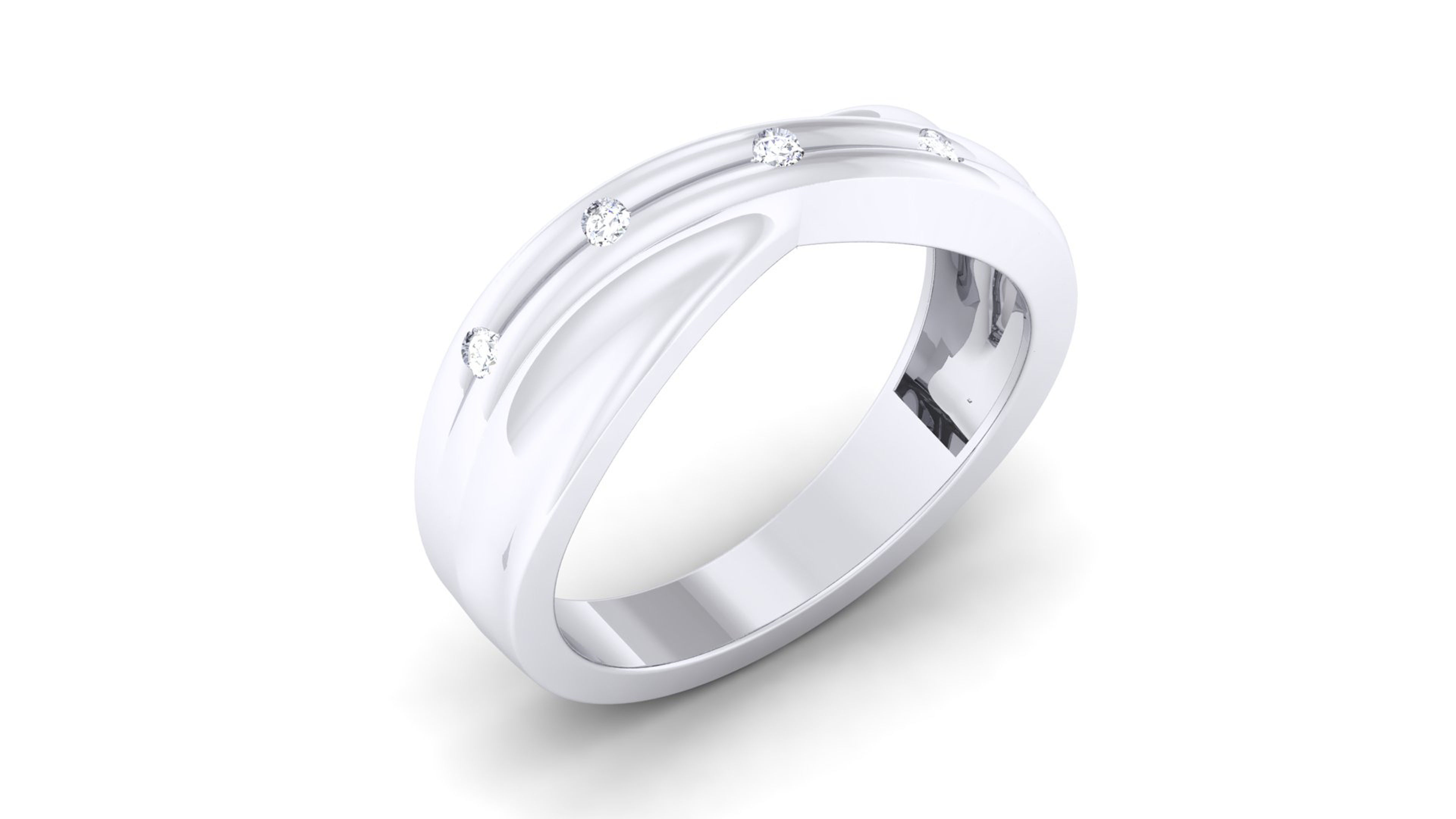 Couple Band Ring 3dm mgx render detail 3D print model_7