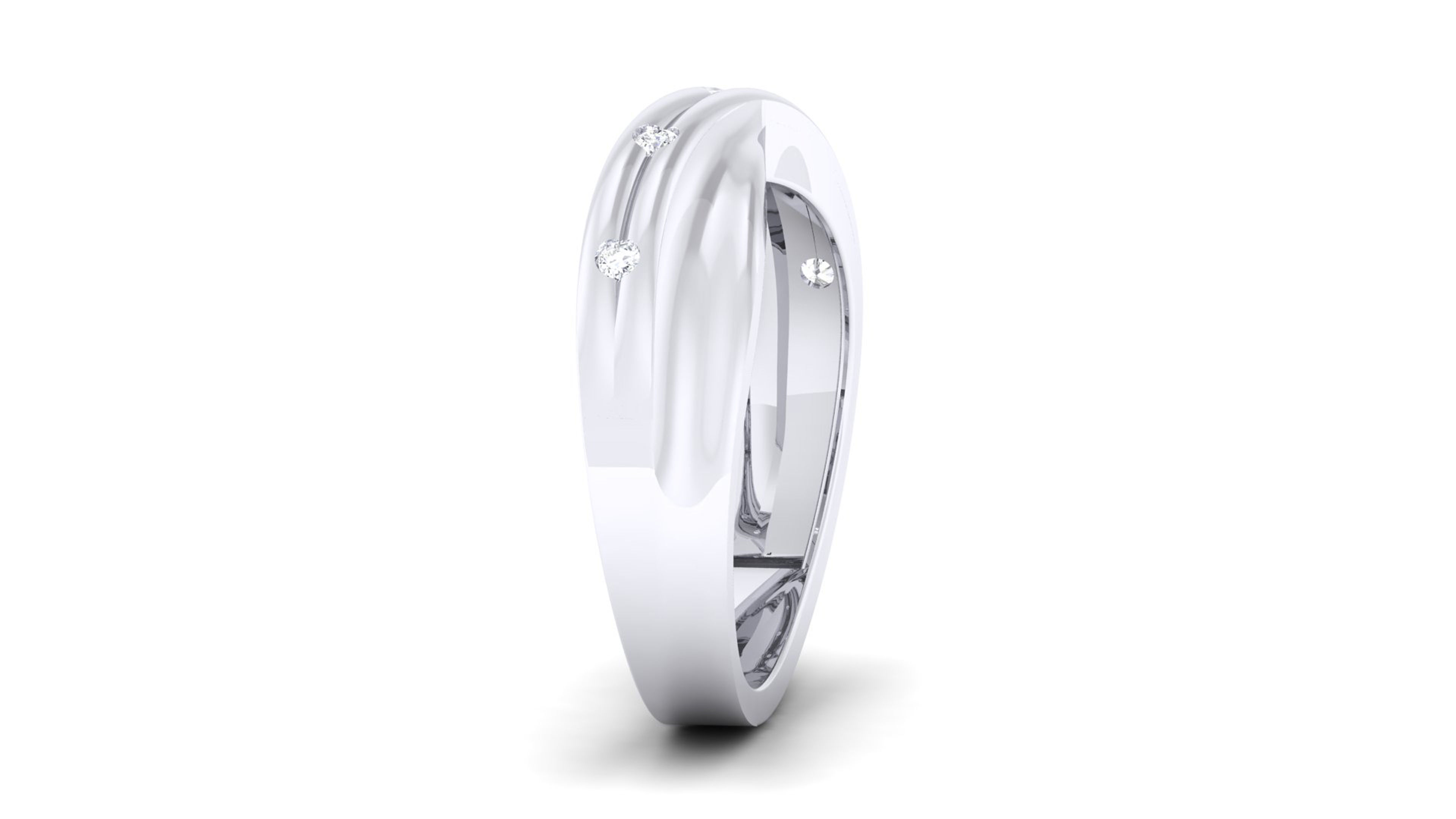 Couple Band Ring 3dm mgx render detail 3D print model_8