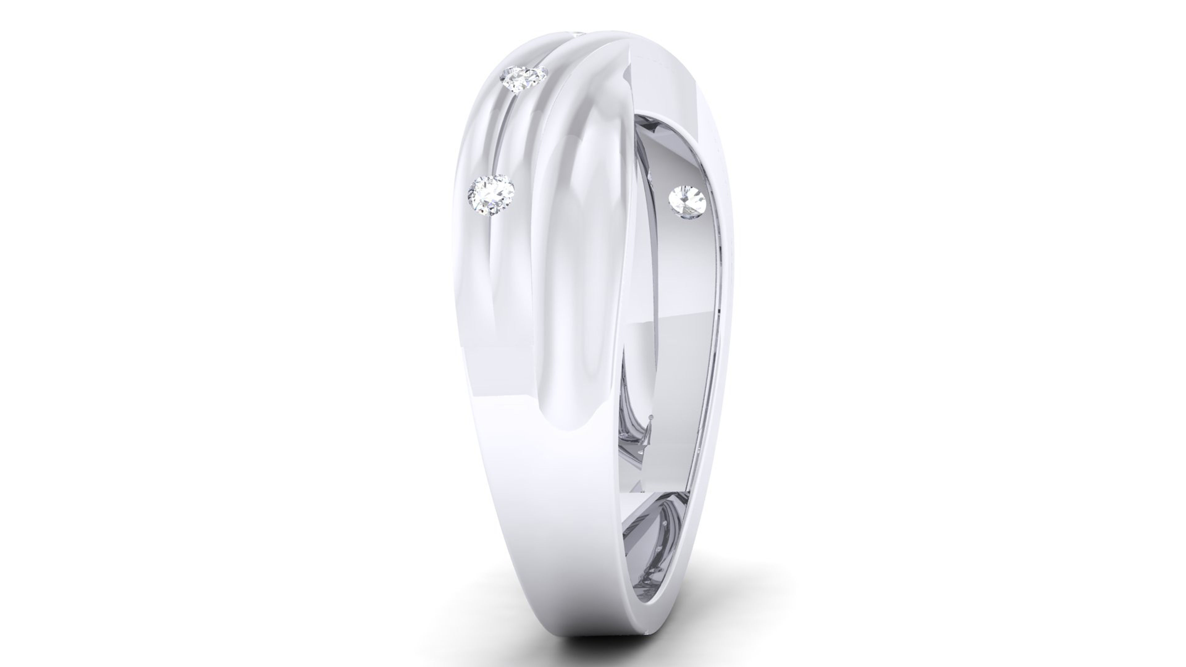 Couple Band Ring 3dm mgx render detail 3D print model_4
