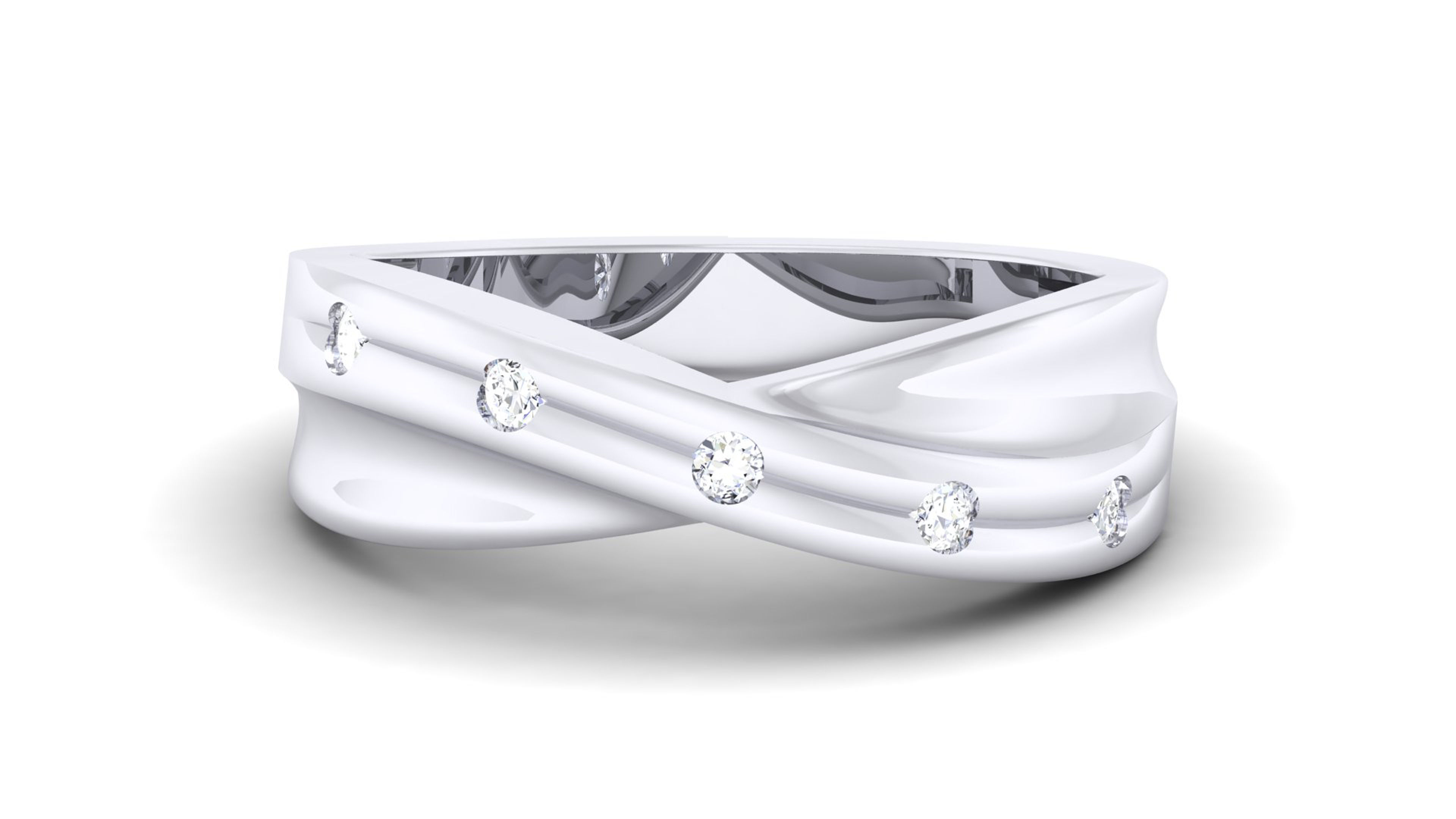 Couple Band Ring 3dm mgx render detail 3D print model_5