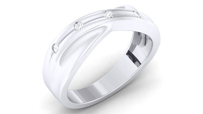 Couple Band Ring 3dm mgx render detail 3D print model