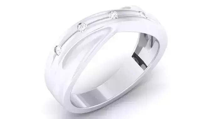 Couple Band Ring 3dm mgx render detail 3D print model