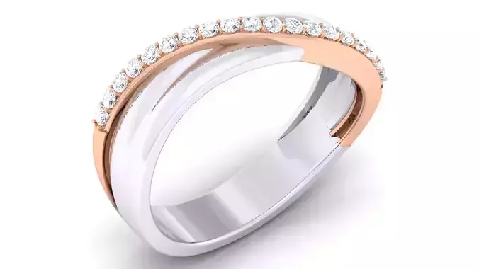 Couple Band Ring 3dm mgx render detail 3D print model