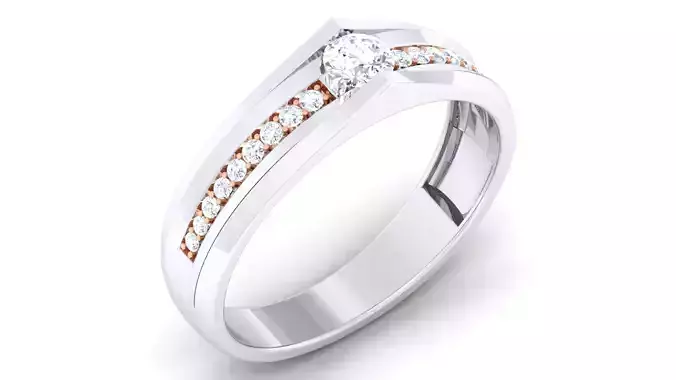 Couple Band Ring 3dm mgx render detail