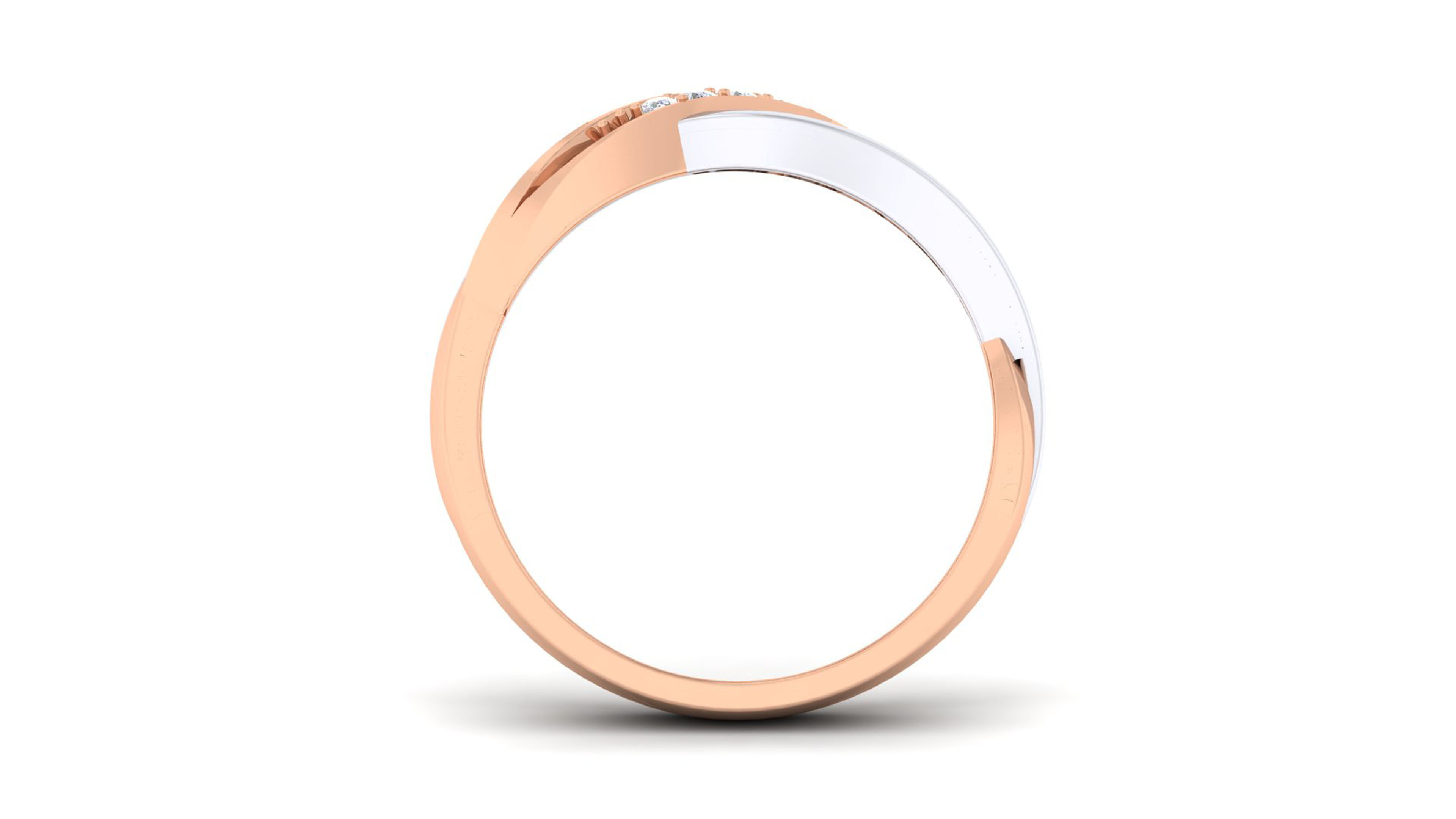 Couple Band Ring 3dm render detail 3D print model_6