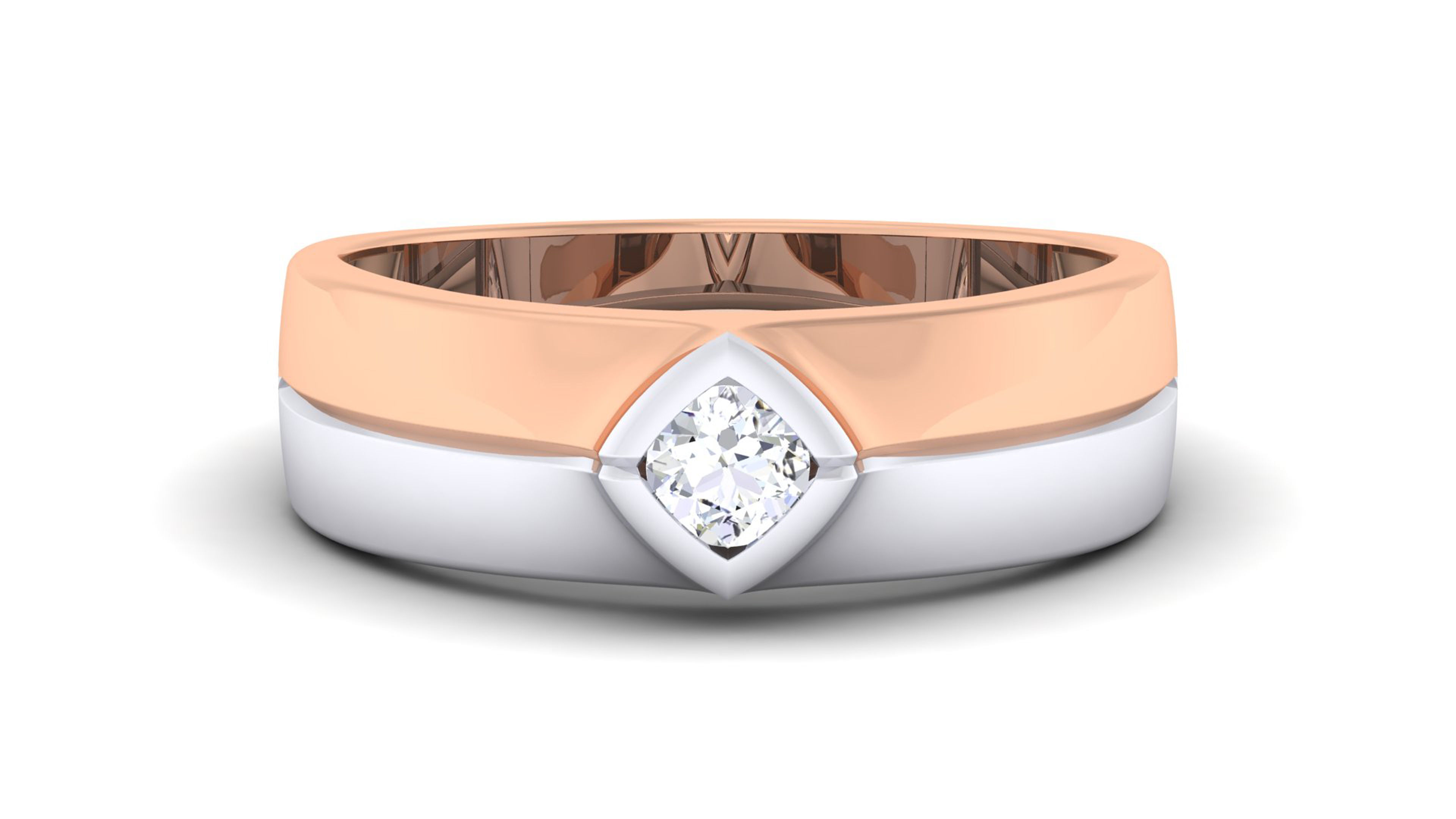 Couple Band Ring 3dm mgx render detail 3D print model_5