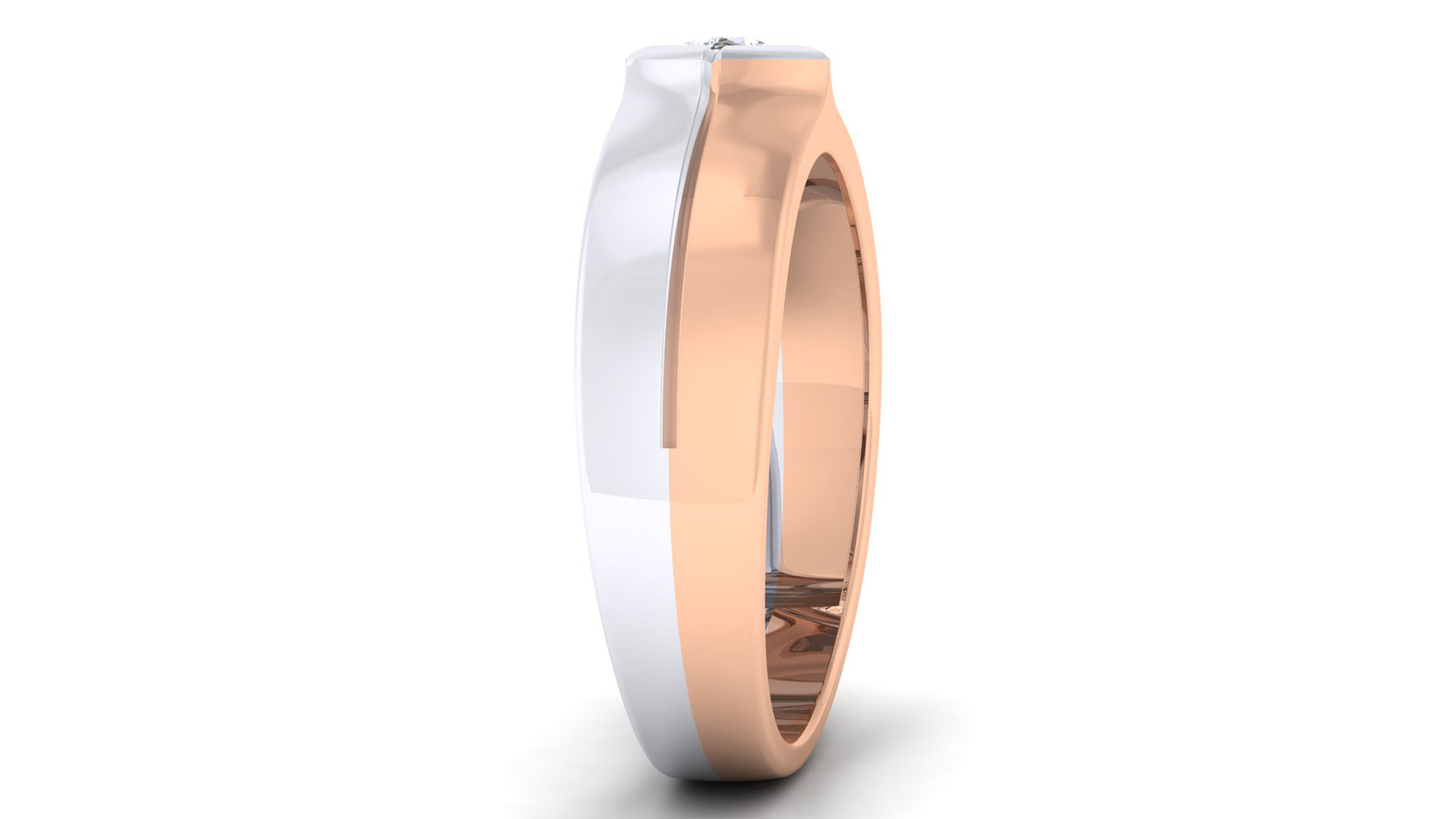 Couple Band Ring 3dm mgx render detail 3D print model_4