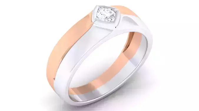Couple Band Ring 3dm mgx render detail