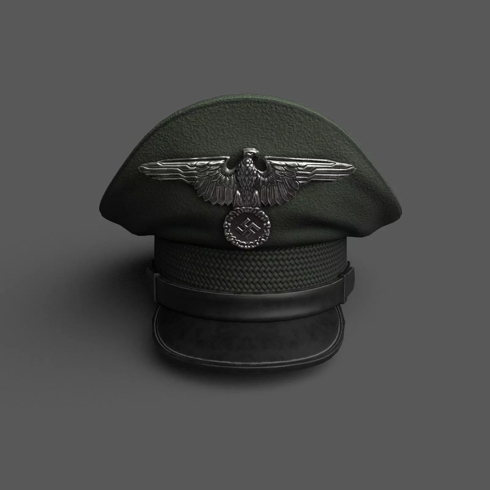 Hat german officer military combat helmet Low-poly 3D model