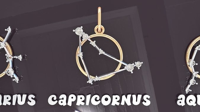 CAPRICORNUS PENDANT 3D print model