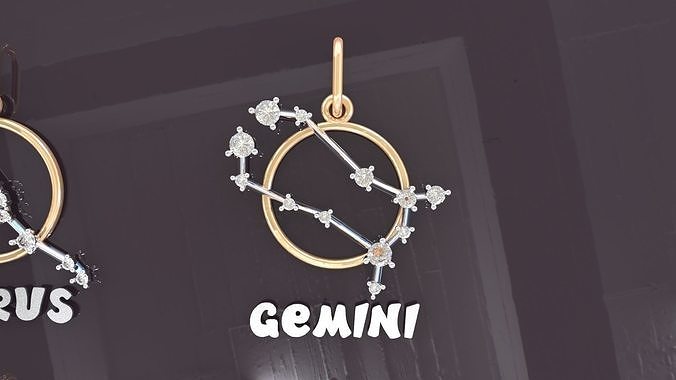 GEMINI PENDANT 3D print model