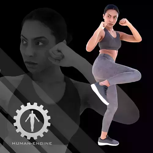 Female Scan - Woman Fighting Pose Calypso 102