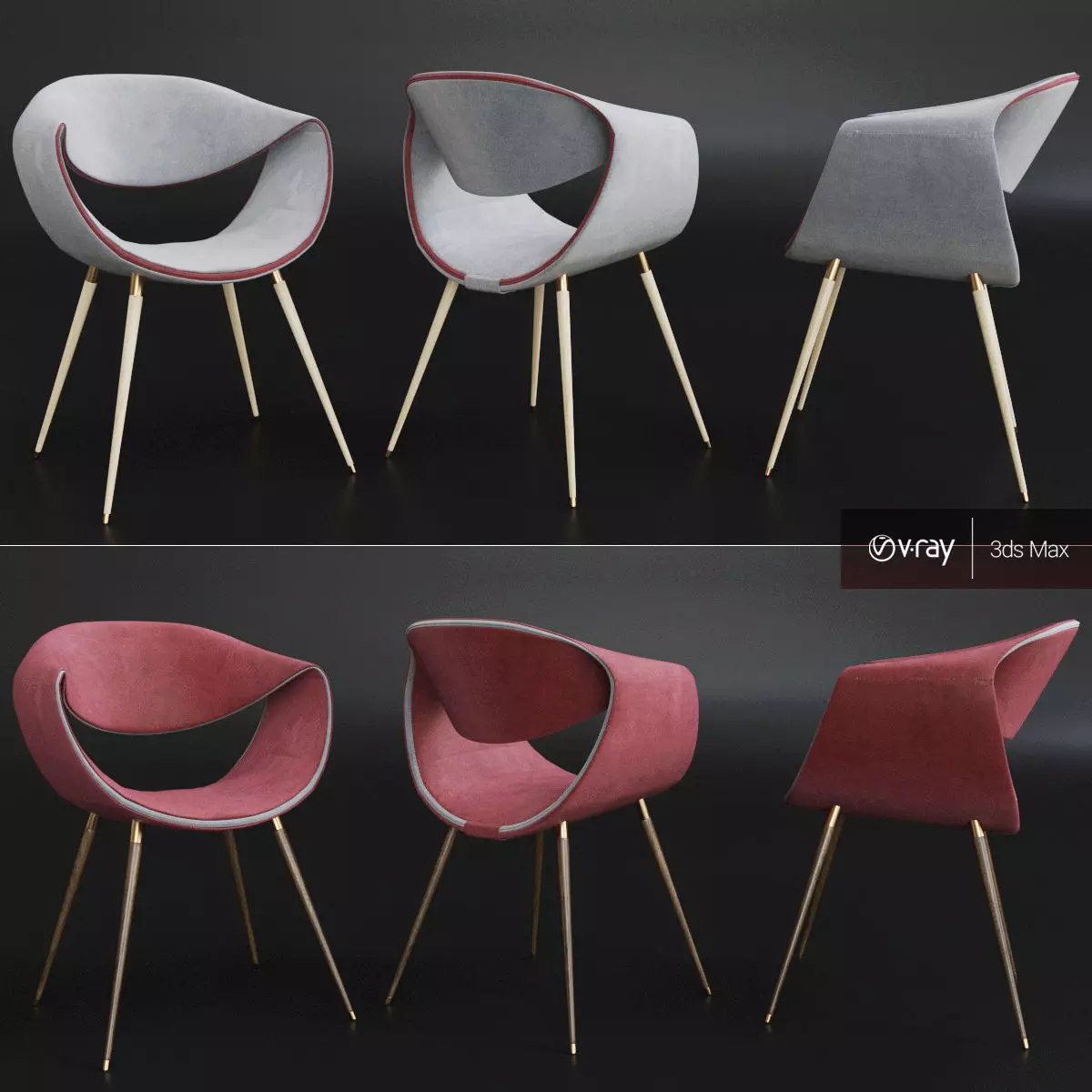 Brabbu loves modern chair 3D model_0
