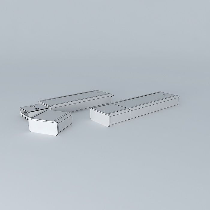 A-Data PD14 USB stick 1GB Free 3D model_3