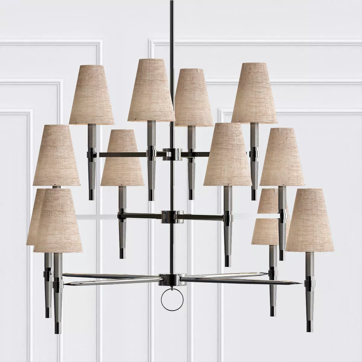 Ventana Three Tier Chandelier 3D model_0