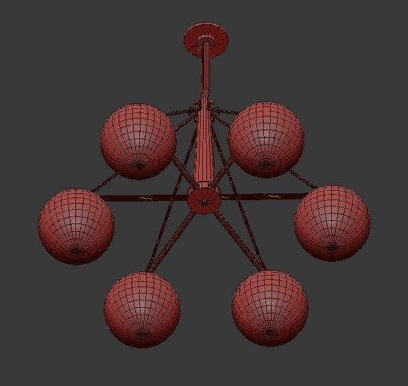 Kichler 44269PN Marilyn 6 Light 3D model_4