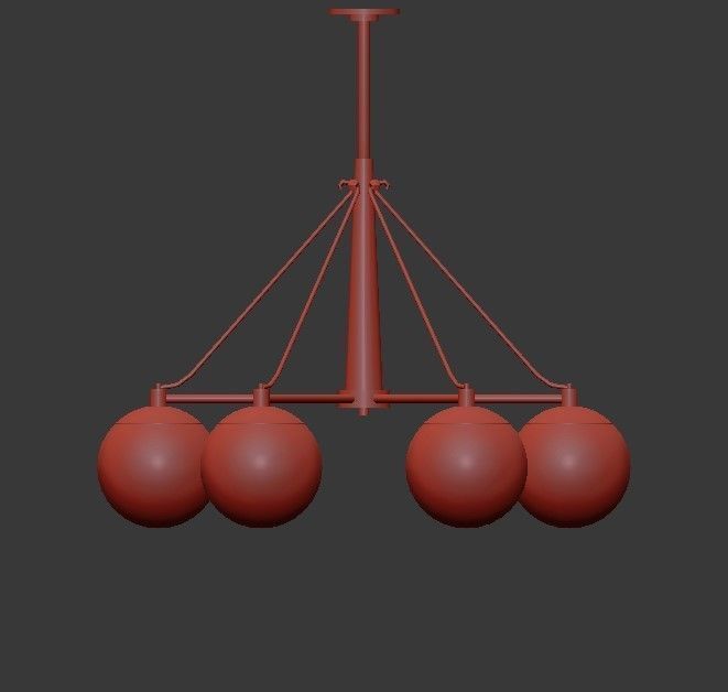 Kichler 44269PN Marilyn 6 Light 3D model_2