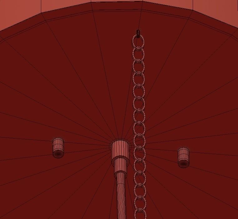 Marianne pendant light with ball hanging from it 3D model_5