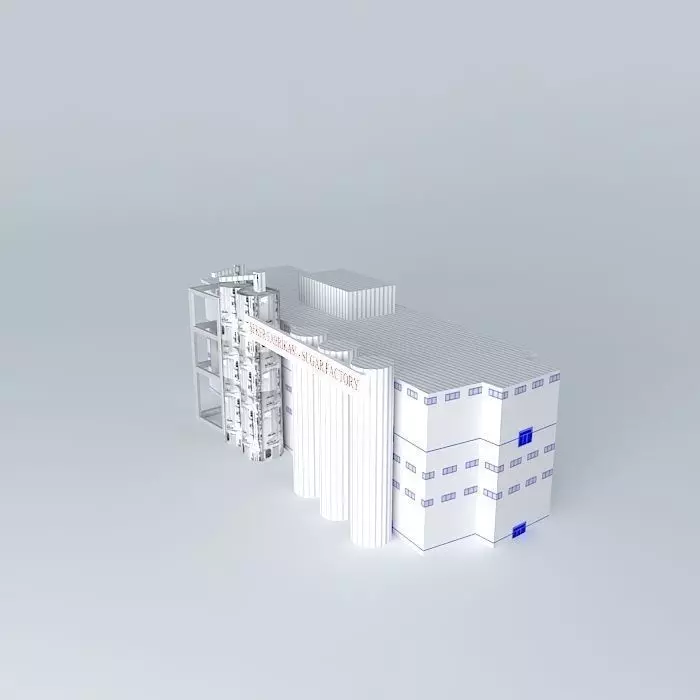 Konya Sugar Factory Plant Free 3D model