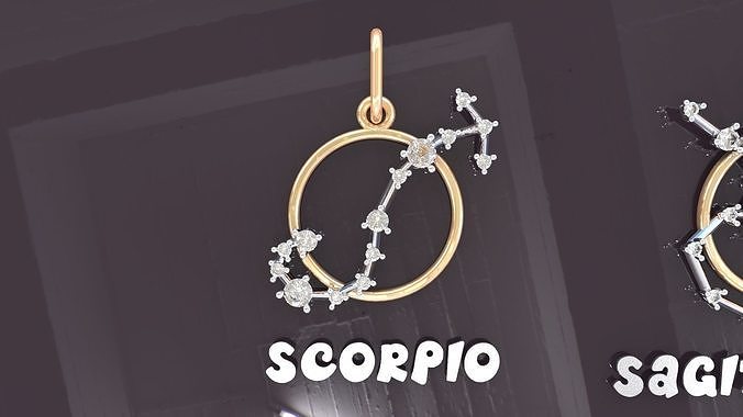 SCORPIO PENDANT 3D print model