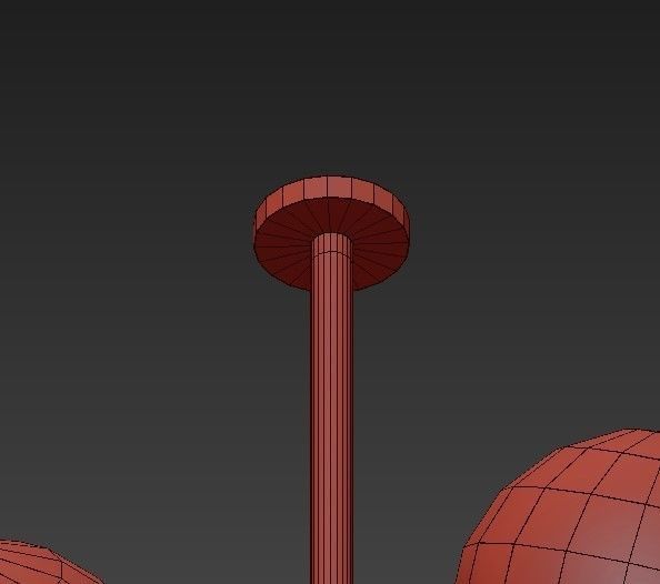 Sputnik saarinen chandelier 3D model_4