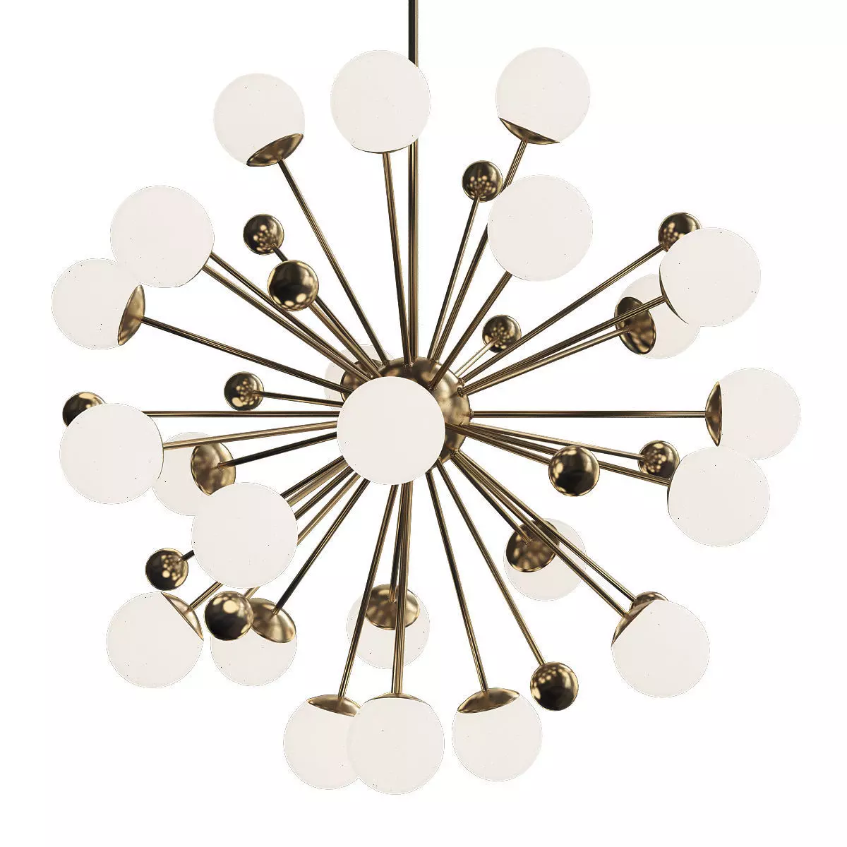 Sputnik saarinen chandelier 3D model_0