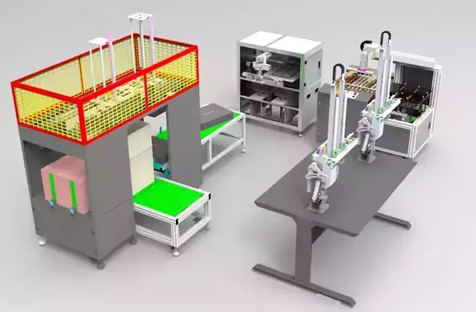 Feeding machine Assembly 3D model