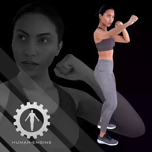 Female Scan - Woman Fighting Pose Calypso 119