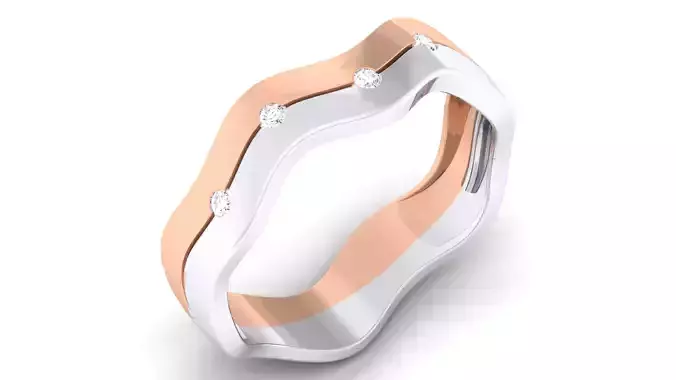 Couple Band Ring 3dm mgx render detail