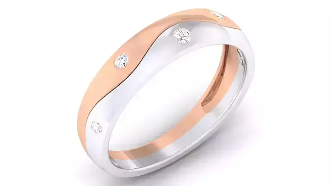 Couple Band Ring 3dm mgx render detail