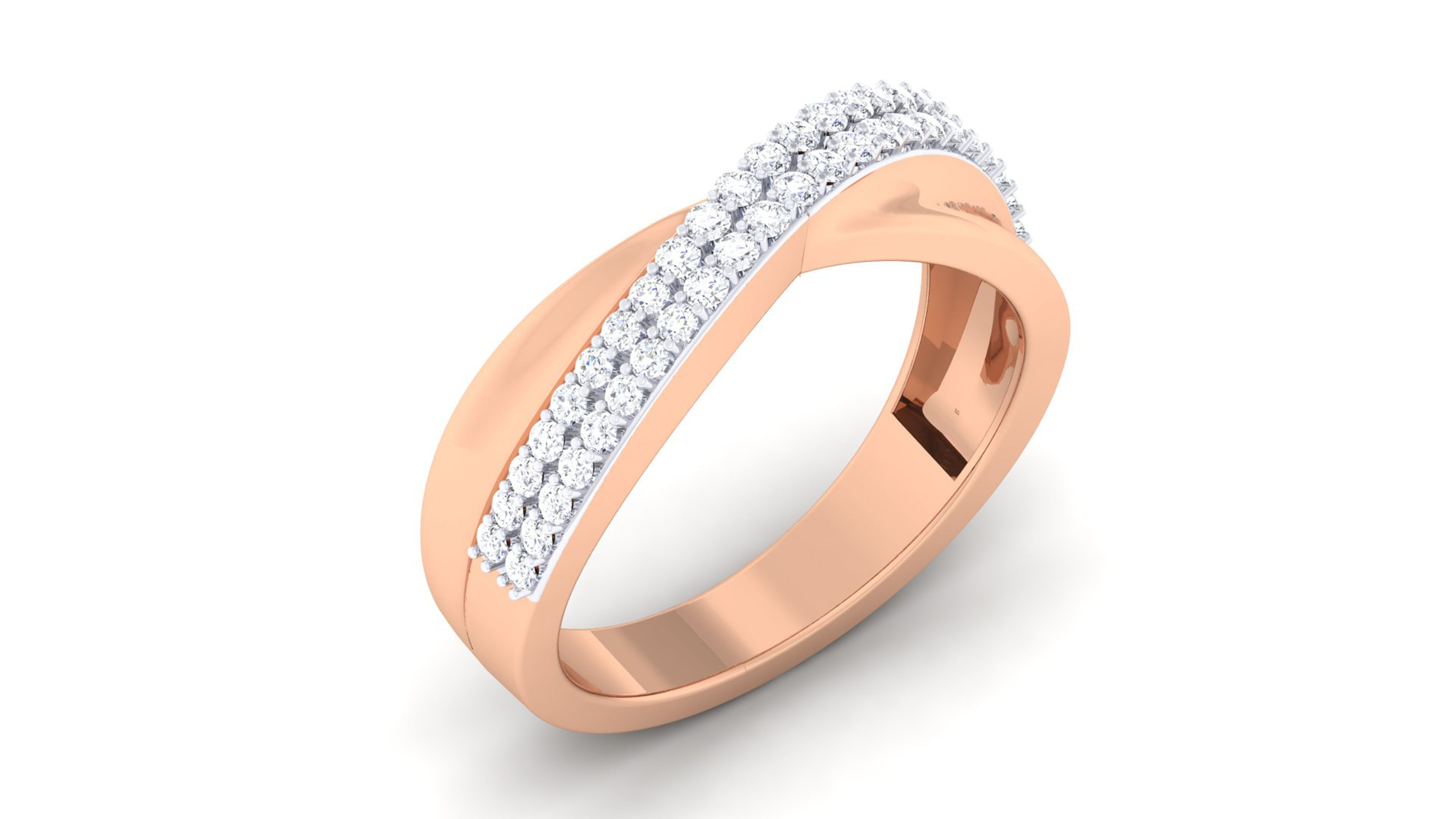 Couple Band Ring 3dm mgx render detail 3D print model_7