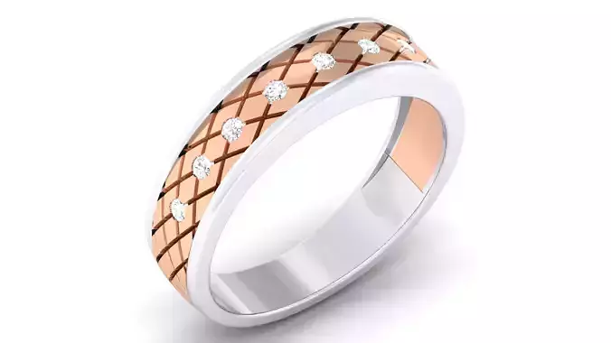 Couple Band Ring 3dm mgx render detail