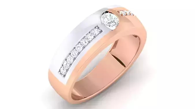 Couple Band Ring 3dm mgx render detail