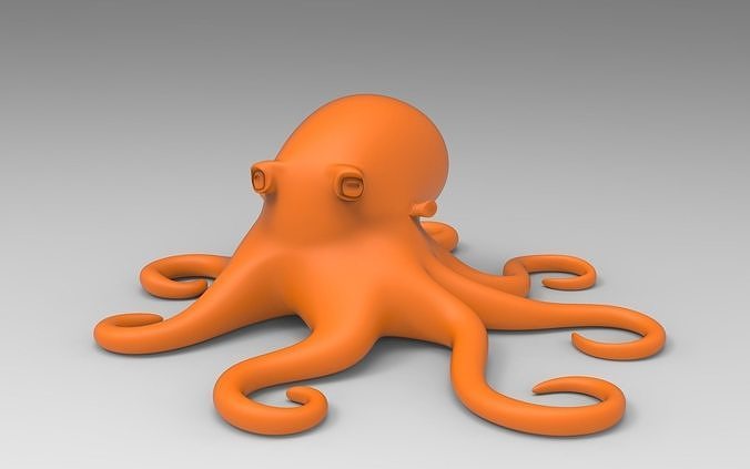 Octopus 3D print model 3D print model