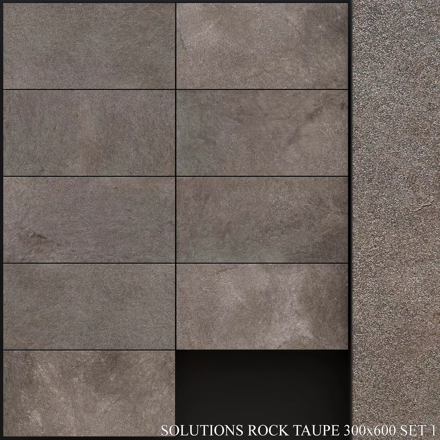  ABK Solutions Rock Taupe 300x600 Set 1 3D model_0