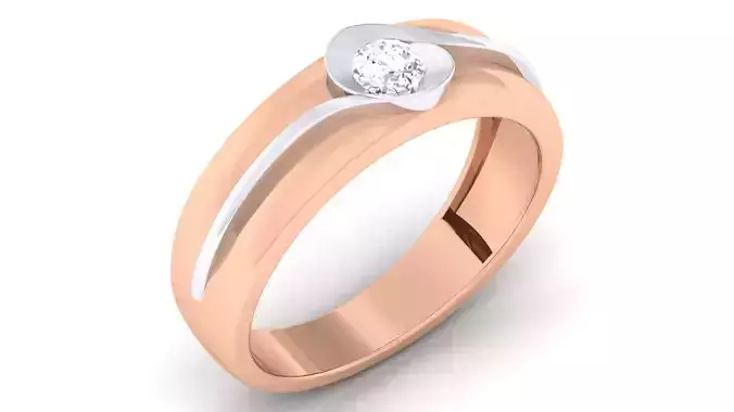 Couple Band Ring 3dm mgx render detail