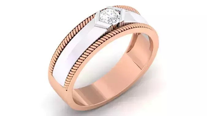 Couple Band Ring 3dm mgx render detail