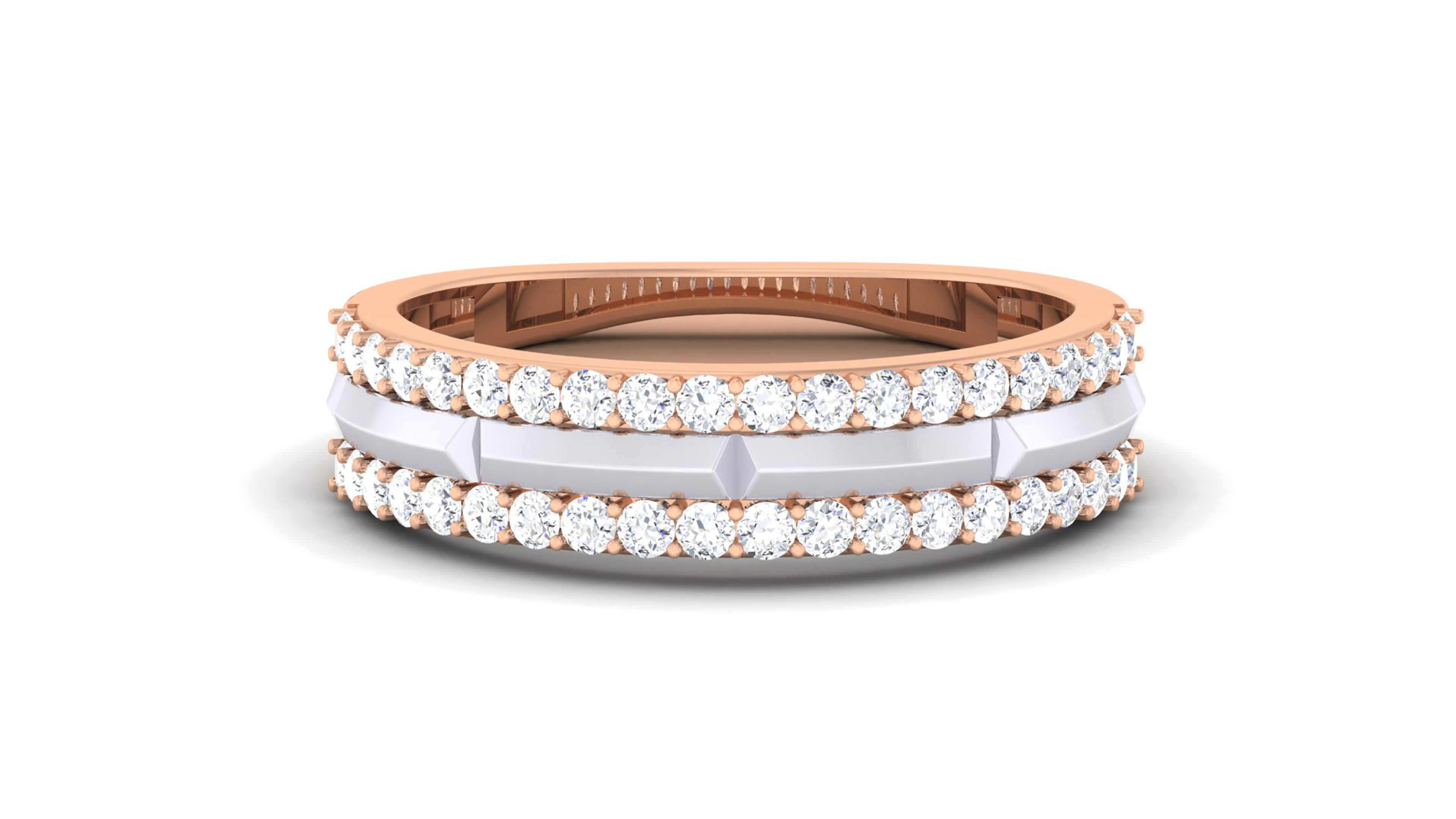 Couple Band Ring 3dm mgx render detail 3D print model_8